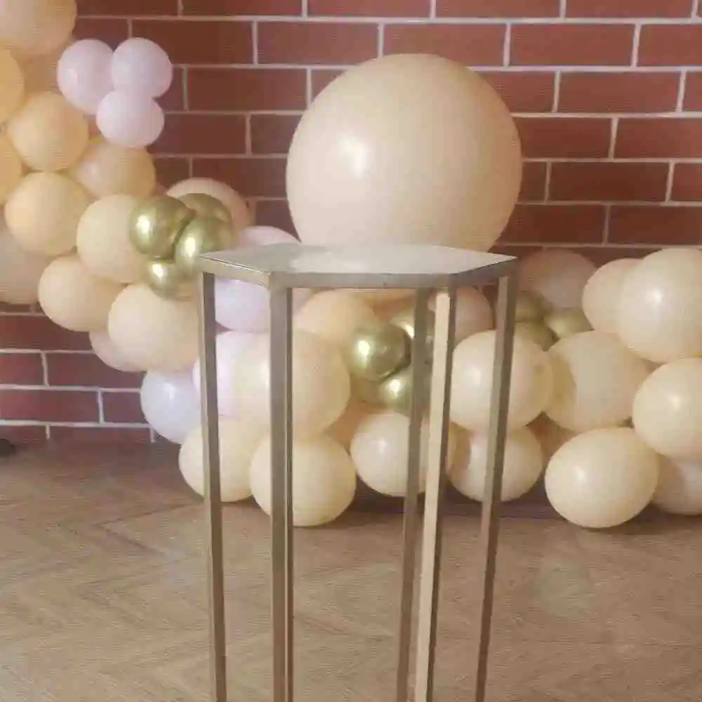 Pastel and Gold Birthday Balloon Decor
